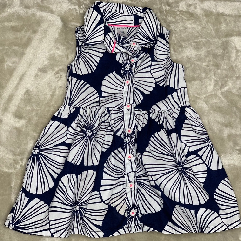 Blue & White Carter’s Dress
